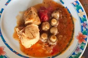 Poulet tomates et champignons (recette Companion)