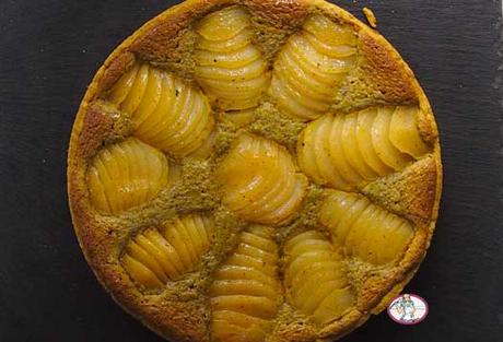 Tarte poires et crème de pistache