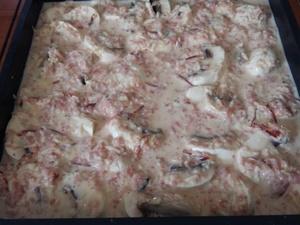 Quiche sans pâte aux Champignons et Bacon Cliquer sur les photographies pour les agrandir