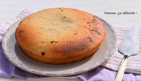 Gâteau au yaourt et lait ribot aux pépites de chocolat