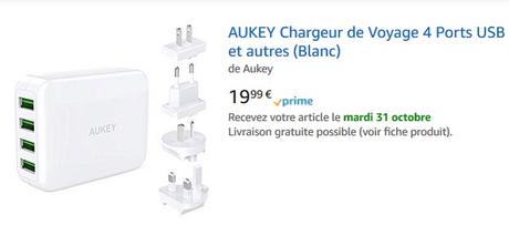 Test : Chargeur de voyage usb de chez AUKEY Test : Chargeur de voyage usb de chez AUKEY