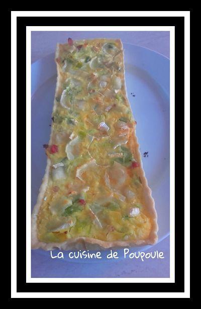 Quiche chèvre poireaux au thermomix ou sans 