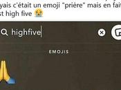 L'émoji "prière&amp;quot;