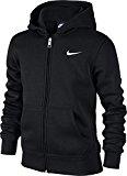 Nike - Young Athletes 76 - Brushed Sweat-shirt à capuche zippé - Enfant - Noir (Noir/Blanc)  - Taille: M (Taille Fabricant: 10-12 Ans/137-147)