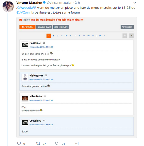 #BalanceTonForum : #JVC1825 hurle à la Diktatur Socialiss ! (merdre, c’est #Macron ;)