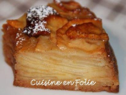 Gâteau invisible aux pommes