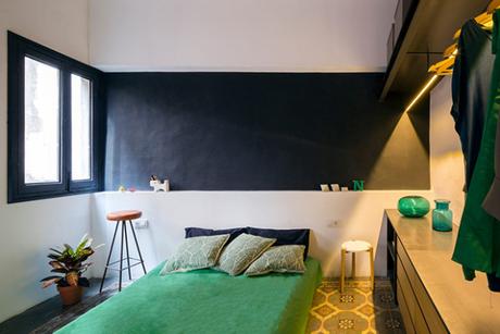 Le thème végétal domine la décoration de cet appartement de Barcelone Le thème végétal domine la décoration de cet appartement de Barcelone