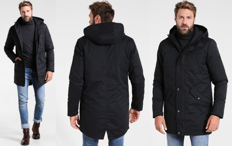 Parka homme noire pas chère à 99,95€ Parka homme noire pas chère à 99,95€