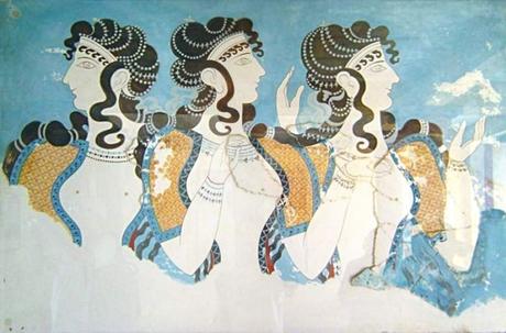 Art minoen : fresque de Cnossos.