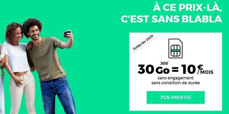 RED by SFR : retour du forfait 4G 30 Go à 10€/mois à vie !