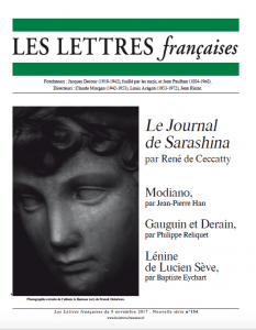 N° 154 – Les Lettres Françaises du 9 novembre 2017 N° 154 – Les Lettres Françaises du 9 novembre 2017