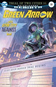 The Flash #33, Green Arrow #33, Green Arrow #34, Nightwing #31, Nightwing #32