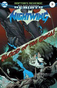 The Flash #33, Green Arrow #33, Green Arrow #34, Nightwing #31, Nightwing #32