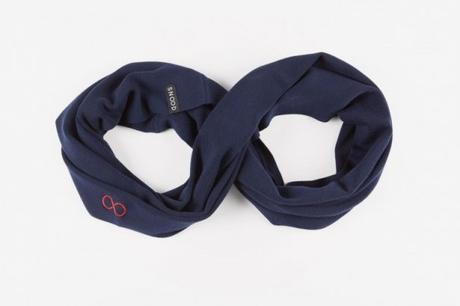 Snood 100% mérinos - bleu