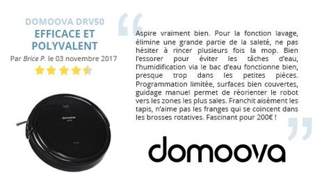 Avis client : DOMOOVA DRV50, un robot-aspirateur 