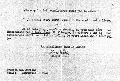 Lettres de Don Helder Camara à Roger Garaudy (2) - 1973