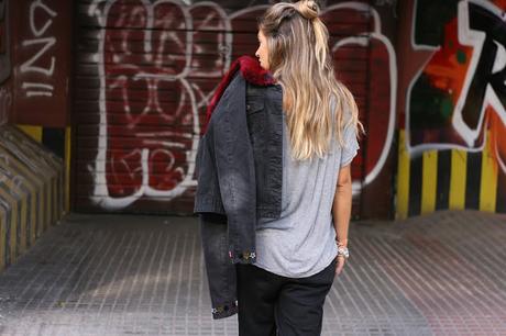 Le blouson en jean (noire) - Desigual chloeschlothes-desigual