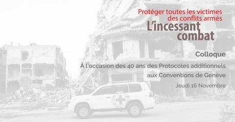 Communiqué de presse : « Protéger toutes les victimes des conflits armés : l’incessant combat »