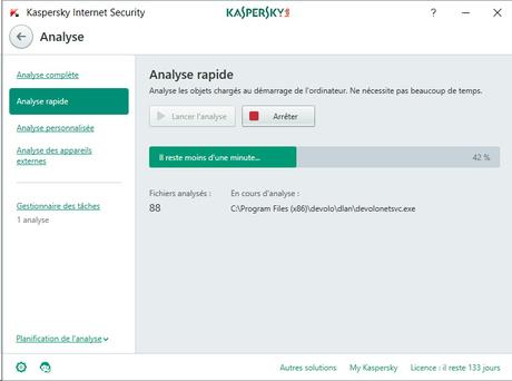 Avis sur Kaspersky Internet Security 2018