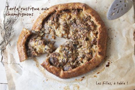 Tarte rustique aux champignons