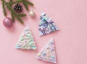 Petits sapins laine mini pompons