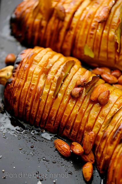 Courge butternut façon Hasselback Courge butternut façon Hasselback