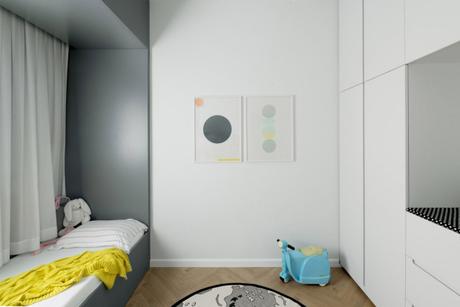 Un appartement blanc aux notes ultra colorées