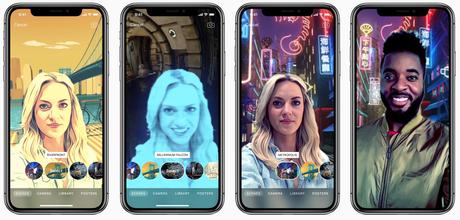 Clips propose des selfies immersifs à 360° sur iPhone X  