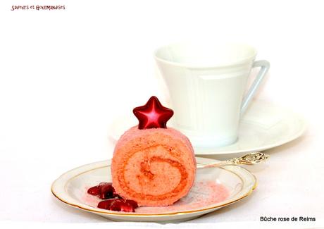 Bûche Rose de Reims (et 15 cadeaux à gagner pour Noël). Bûche Rose de Reims (et 15 cadeaux à gagner pour Noël).