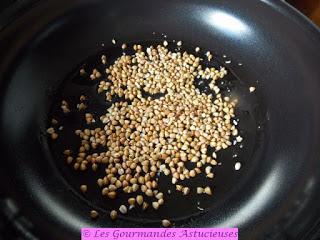 Epinards aux graines de sarrasin et échalotes confites (Vegan)