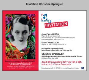 Mairie PARIS 6  Exposition   exposition  Christine SPENGLER  à partir du 30 Novembre 2017