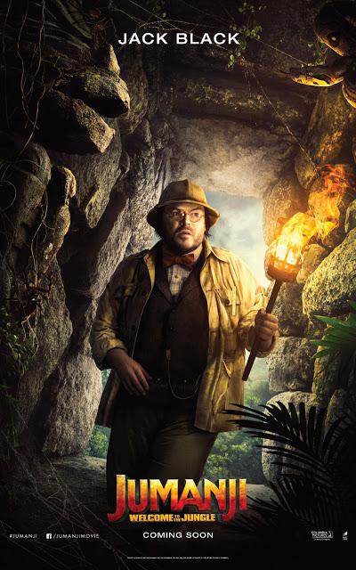 Affiches personnages US pour Jumanji : Bienvenue dans la Jungle de Jake Kasdan