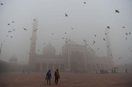 Les photos de New Delhi sous un épais nuage de pollution