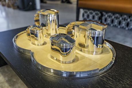 Service à thé Nuage d’après un dessin original de Jean Puiforcat Service à thé Nuage d’après un dessin original de Jean Puiforcat