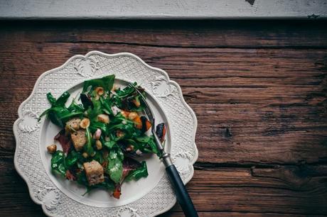Salade Panzanella d’Automne au Potimarron Rôti Salade Panzanella d'Automne au Potimarron