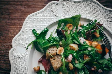 Salade Panzanella d’Automne au Potimarron Rôti Salade Panzanella d'Automne au Potimarron