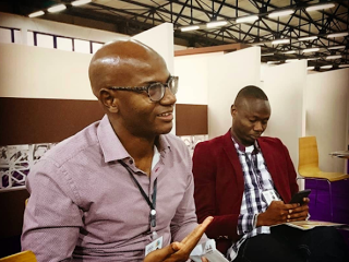 Echange avec le Dr Abdoulaye Diallo, directeur de l'Harmattan Sénégal Crédit Photo Gangoueus