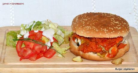 Burger végétarien. Burger végétarien.