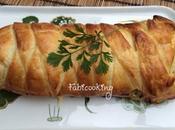 Tresse feuilletée poireau saumon