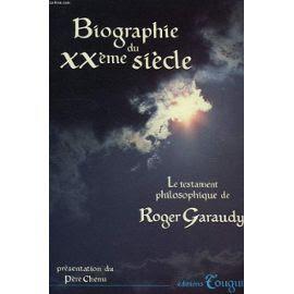 Abbé Albert Gau: Testament philosophique Roger Garaudy