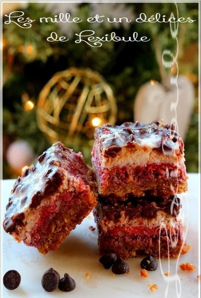 ~Carrés magiques aux framboises~ ~Carrés magiques aux framboises~