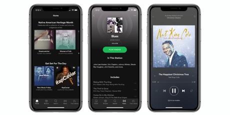 Spotify s'adapte à l'écran de l'iPhone X
