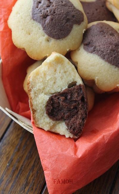 Gâteau bicolore au chocolat