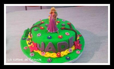 Tuto gâteau Raiponce (Molly cake au chocolat ganache framboise)