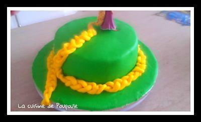 Tuto gâteau Raiponce (Molly cake au chocolat ganache framboise)