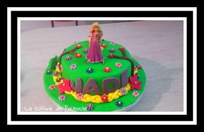 Tuto gâteau Raiponce (Molly cake au chocolat ganache framboise)