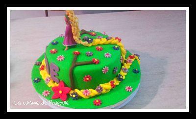 Tuto gâteau Raiponce (Molly cake au chocolat ganache framboise)