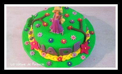 Tuto gâteau Raiponce (Molly cake au chocolat ganache framboise)