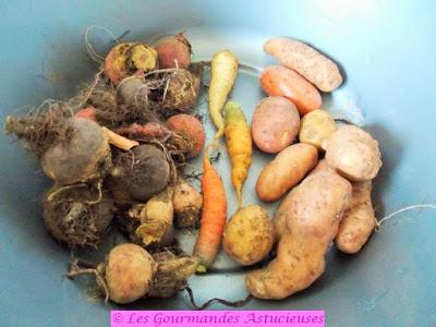 Légumes d'hiver confits et sauce à la cacahuète (Vegan)