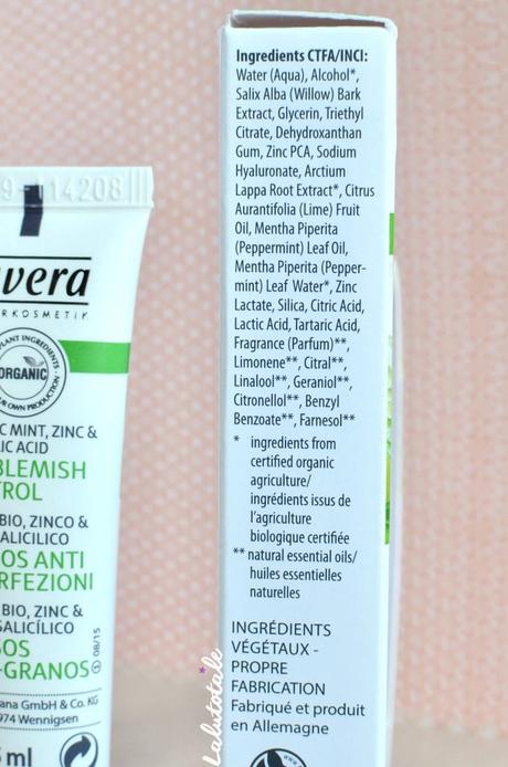 ( LAVERA )Lavera-té si je menthe → deux produits bio pour peaux pourries !